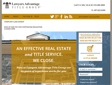 Tablet Screenshot of lawyersadvantage.com